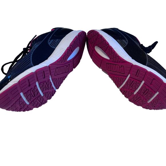 Puma Sequence Black  Hot Pink Running Shoes Sneakers size 9 - Picture 5 of 8